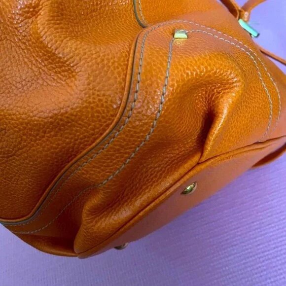 MCM Two Way Pebbled Leather Satchel - Picture 6 of 11